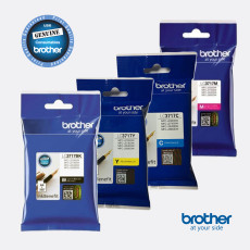 Brother LC3717 CMYBK Four Color Ink Cartridge Set